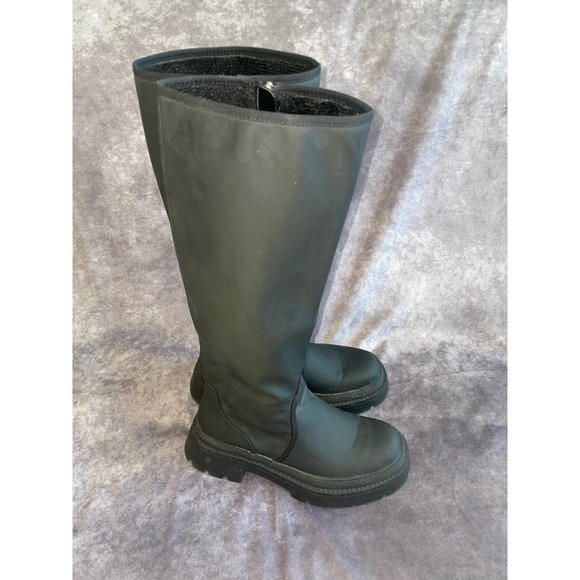 Vivianly Womens Size 38 ( 7 ) Black Winter Boots - Picture 2 of 4